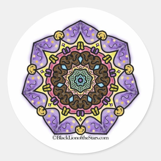 Etoile Mandala Sticker (Vorderseite)