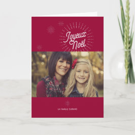 Étoiles Foto de voeux de Noël Karte