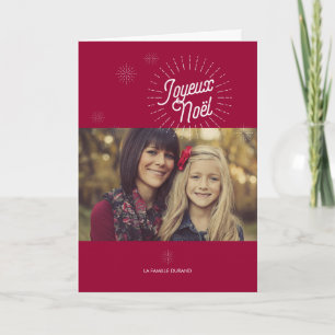 Étoiles Foto de voeux de Noël Karte