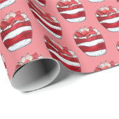 Eton Mess Strawberry Meringue UK British Dessert Geschenkpapier (Rolleneckpunkt)