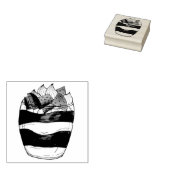 Eton Mess Strawberry Meringue UK British Dessert Gummistempel (Stempel)