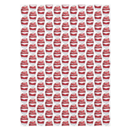 Eton Mess Strawberry Meringue UK British Dessert Tischdecke (Vorderseite)