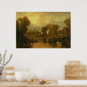 Eton-Uni aus dem Fluss oder The Thames am Poster (Küche)