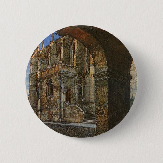 Eton Uni Kapelle von Anna Alma Tadema Button (Vorderseite)