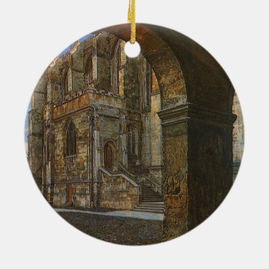 Eton Uni Kapelle von Anna Alma Tadema Keramikornament (Hinten)