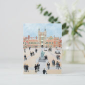 Eton Uni School Yard 1991 Postkarte (Stehend Vorderseite)