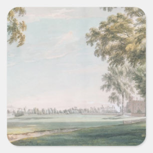 Eton Uni und Windsor aus den Spielfeldern Quadratischer Aufkleber