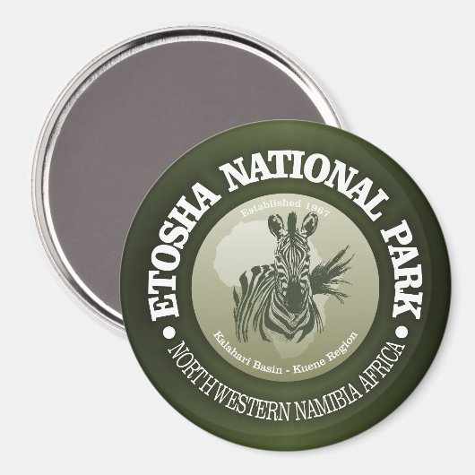 Etosha-Nationalpark Magnet (Vorderseite/Rückseite)