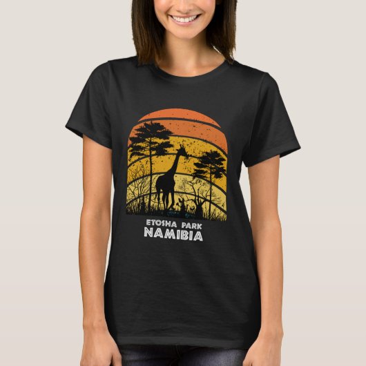 Etosha Park, Namibia Safari National Park Game Res T-Shirt (Vorderseite)