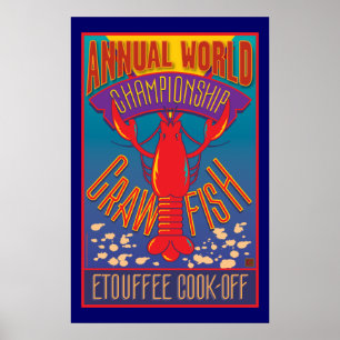 Etouffee Koch-Weg-Plakat Poster