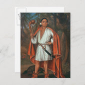 Etow Oh Koam, König der Nationen, 1710 Postkarte (Vorne/Hinten)