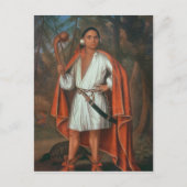 Etow Oh Koam, König der Nationen, 1710 Postkarte (Vorderseite)