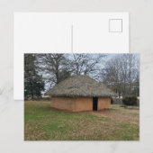 Etowah Strohdachhaus Postkarte (Vorne/Hinten)