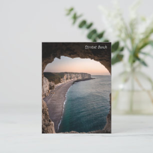Etratat Beach, Normandie Frankreich Feiertagspostkarte