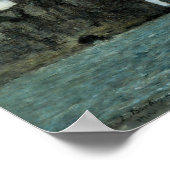 Etretat, der Hafen von Aval Poster (Ecke)