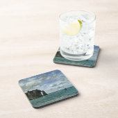 Etretat, der Hafen von Aval Untersetzer (Rechte Seite)