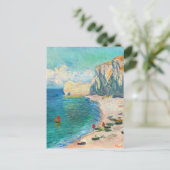 Étretat, Der Strand von Claude Monet Postkarte (Stehend Vorderseite)