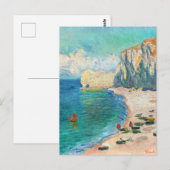 Étretat, Der Strand von Claude Monet Postkarte (Vorne/Hinten)