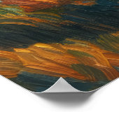 Étretat Ölgemälde Poster (Ecke)