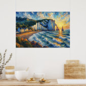 Étretat Ölgemälde Poster (Küche)
