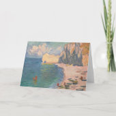 Étretat: Strand und Falaise von Claude Monet Karte (Vorderseite)