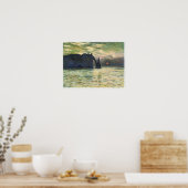 Etretat, Sunset, 1883, Claude Monet Poster (Küche)