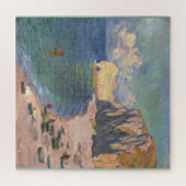 Étretat, The Beach und Falaise d’Or, Monet Puzzle (Horizontal)