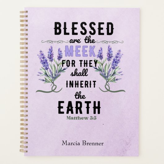 etro Matthew 5:5 Lavender Wasserfarbe Planer (Vorderseite)