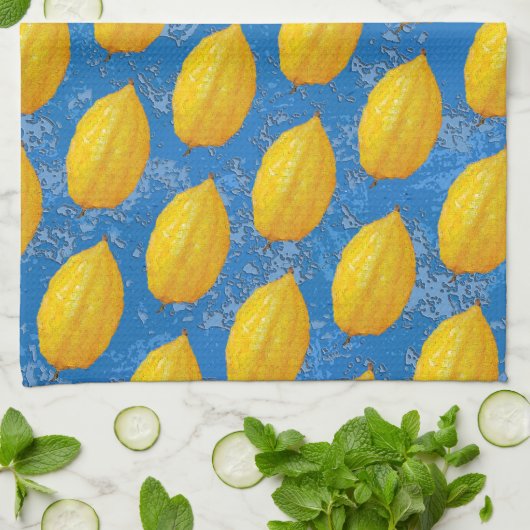 Etrogs für Sukkot Geschirrtuch (Gefaltet)