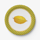 Etrogs für Sukkot Pappteller (Vorderseite)