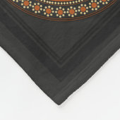 Etruscan Black Bucchero Sun Wheel Mystical Fleecedecke (Ecke)