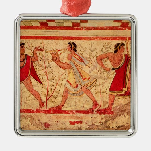 Etruscan Musiker Ornament Aus Metall (Vorne)