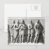 Etruscan Sarcophagus Postkarte (Vorne/Hinten)