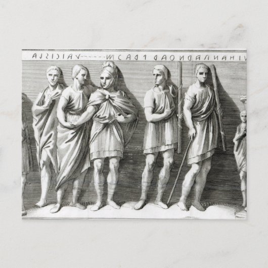 Etruscan Sarcophagus Postkarte (Vorderseite)