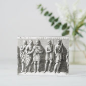 Etruscan Sarcophagus Postkarte (Stehend Vorderseite)