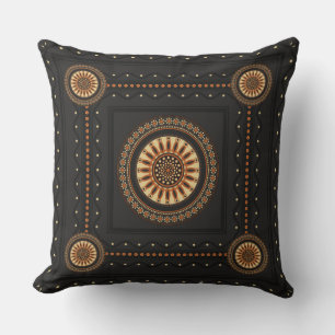 Etruscan Sun Throw Kissen - Vintage Kunst