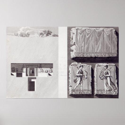 Etruscan Tombs, c. 1780 Poster (Vorne)