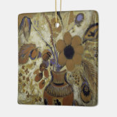Etruscan Vase mit Blumen Keramikornament (Links)