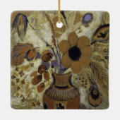 Etruscan Vase mit Blumen Keramikornament (Rückseite)