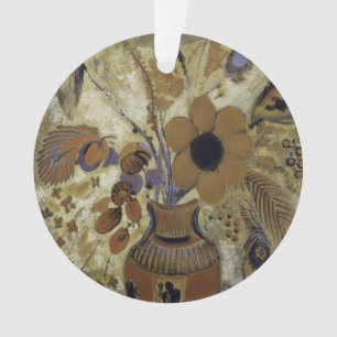 Etruscan Vase mit Blumen Ornament