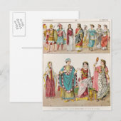 Etruskanisches Kleid Postkarte (Vorne/Hinten)