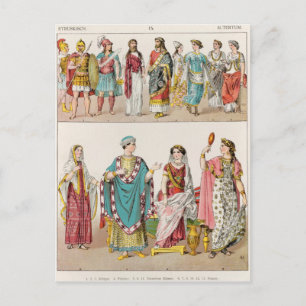 Etruskanisches Kleid Postkarte