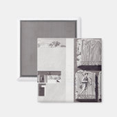 Etruskische Gräber, c. 1780 Magnet (Vorderseite/Rückseite)