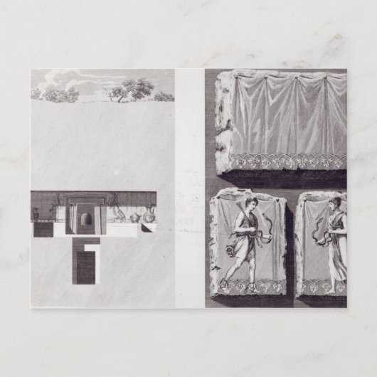 Etruskische Gräber, c. 1780 Postkarte (Vorderseite)