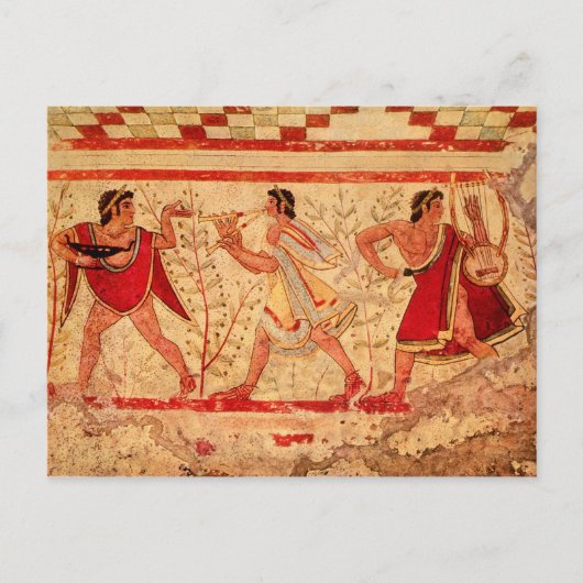 Etruskische Musiker Postkarte (Vorderseite)