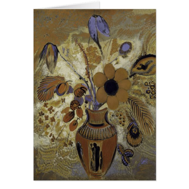 Etruskische Vase mit Blume (Vorne)