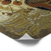 Etruskische Vase mit Blume Poster (Ecke)