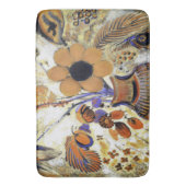 Etruskische Vase mit Blume, Redon Badematte (Vorderseite Vertikal)