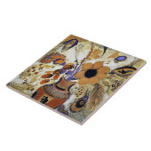 Etruskische Vase mit Blume, Redon Fliese (Seite)