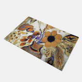 Etruskische Vase mit Blume, Redon Fußmatte (Schrägansicht)